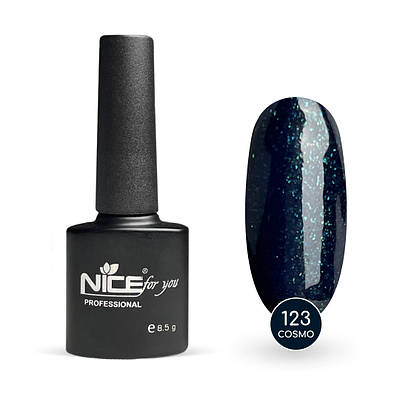Гель-лак Nice for you Cosmo Basic №123 Темно-зелений 8.5 г