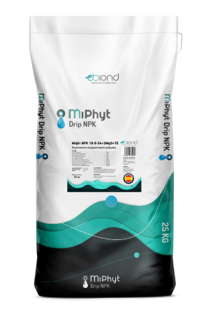 Міфіт MiPhyt NPK 10-9-34+ТE, 25кг Biond Іспанія, фото 1