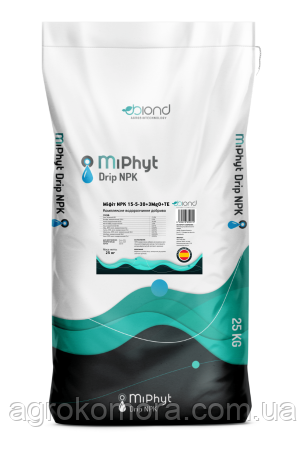 Міфіт MiPhyt NPK 15-5-30+ТE, 25кг Biond Іспанія