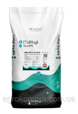 Міфіт MiPhyt NPK 3-10-40+ ТE, 25кг Biond Іспанія