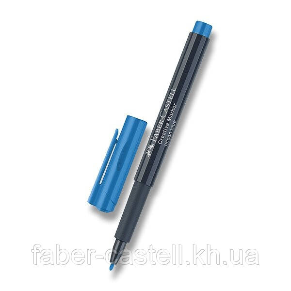Маркер для декору Faber-Castell Creative Marker Ocean Blue, M (1,5 мм), колір блакитний, 160743, фото 1