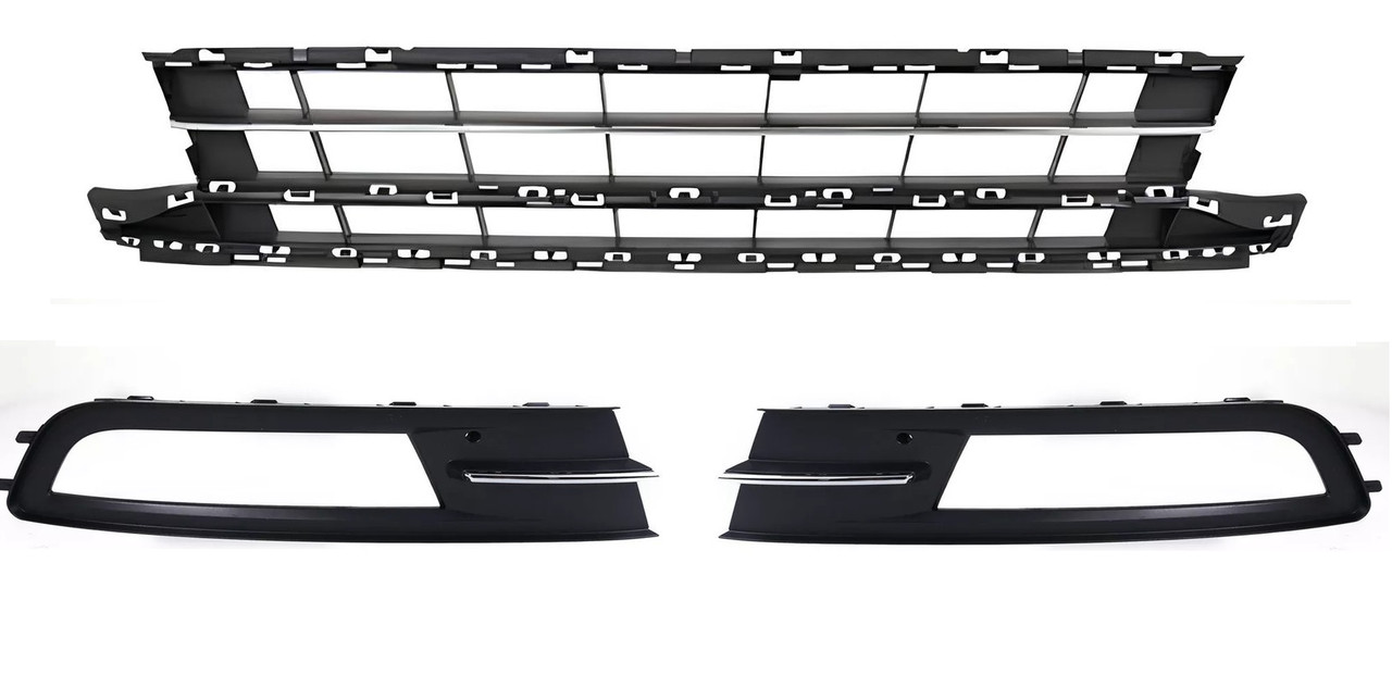 Решітка бампера (комплект) Фольксваген Пассат Б8 - Volkswagen Passat B8 - 2014-, фото 1