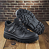 Зимові чоловічі шкіряні черевики чорні утеплені з натуральної шкіри на хутрі на зиму для чоловіків, розмір 40-45, фото 5