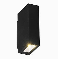 Настінний світлодіодний світильник для зовнішнього освітлення чорний Orlean B Sanico