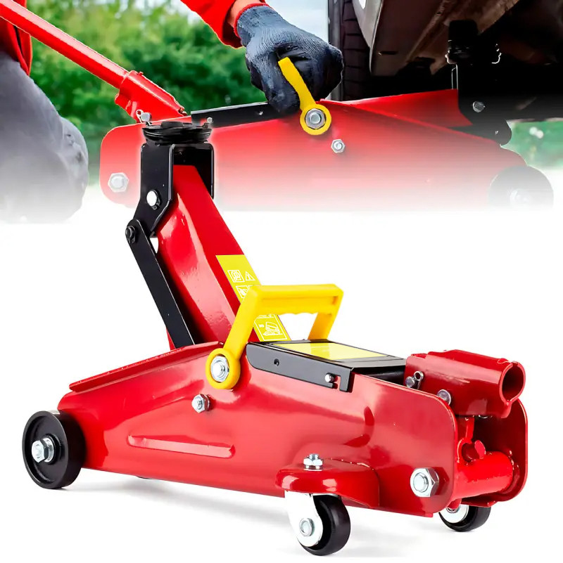 Автомобільний підкатний домкрат гідравлічний 2.5 тонн 10 кг S295 Red (9577), фото 1