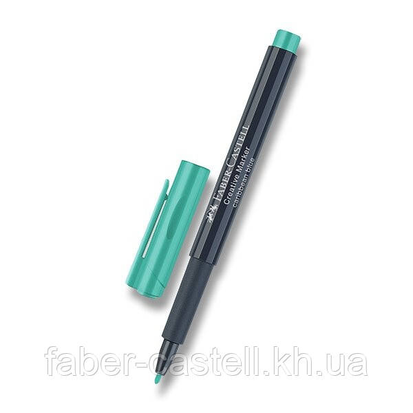 Маркер для декору Faber-Castell Creative Marker Caribbean Blue, M (1,5 мм), колір бірюзовий, 160756