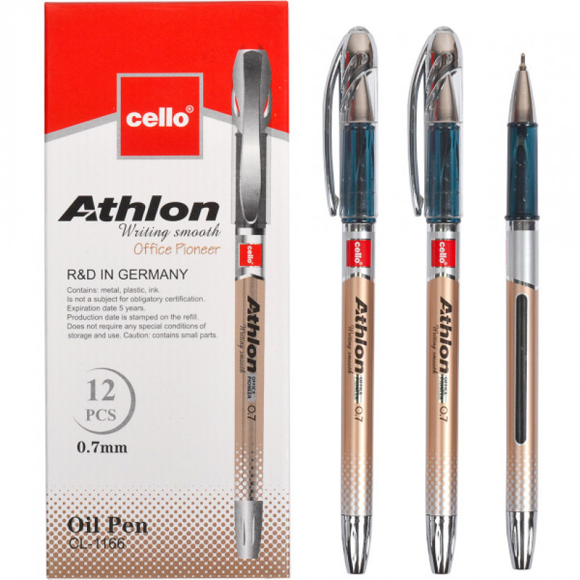 Ручка масляна Athlon 1166 Cello синя