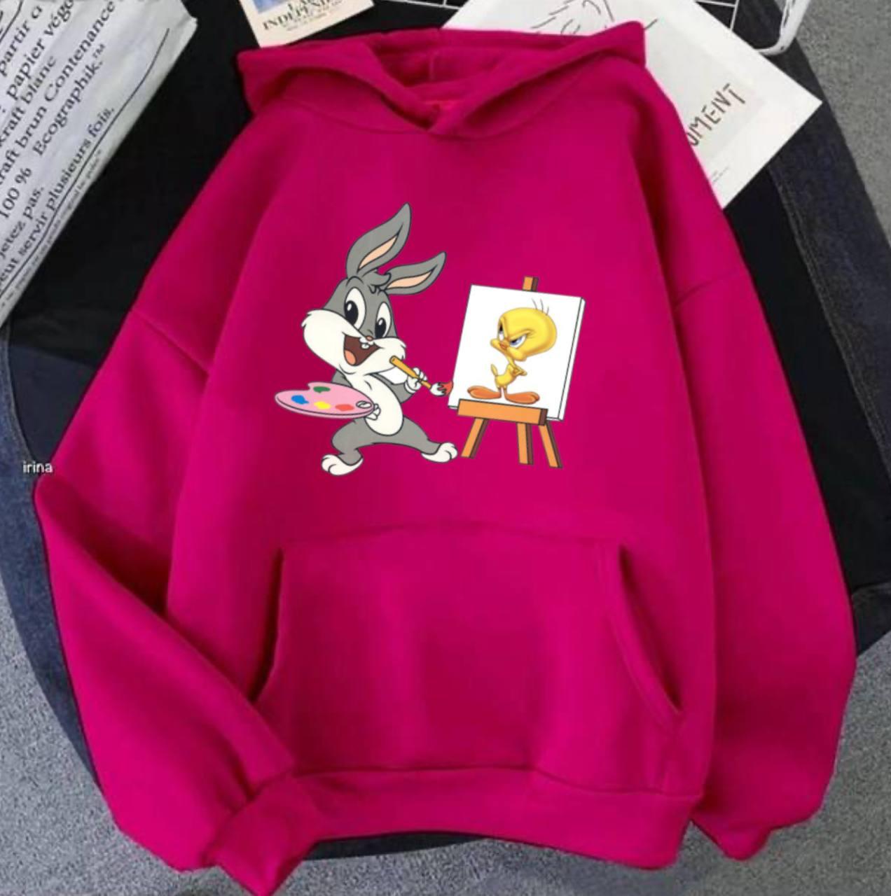 Жіноче стильне худі з принтом Багз Банні. Bugs Bunny