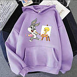 Жіноче стильне худі з принтом Багз Банні. Bugs Bunny, фото 3