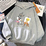 Жіноче стильне худі з принтом Багз Банні. Bugs Bunny, фото 8