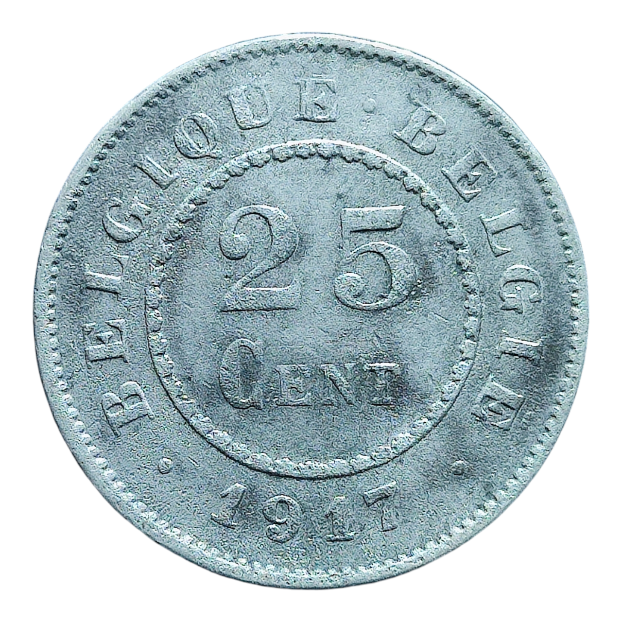 Бельгія 25 сантимів, 1917