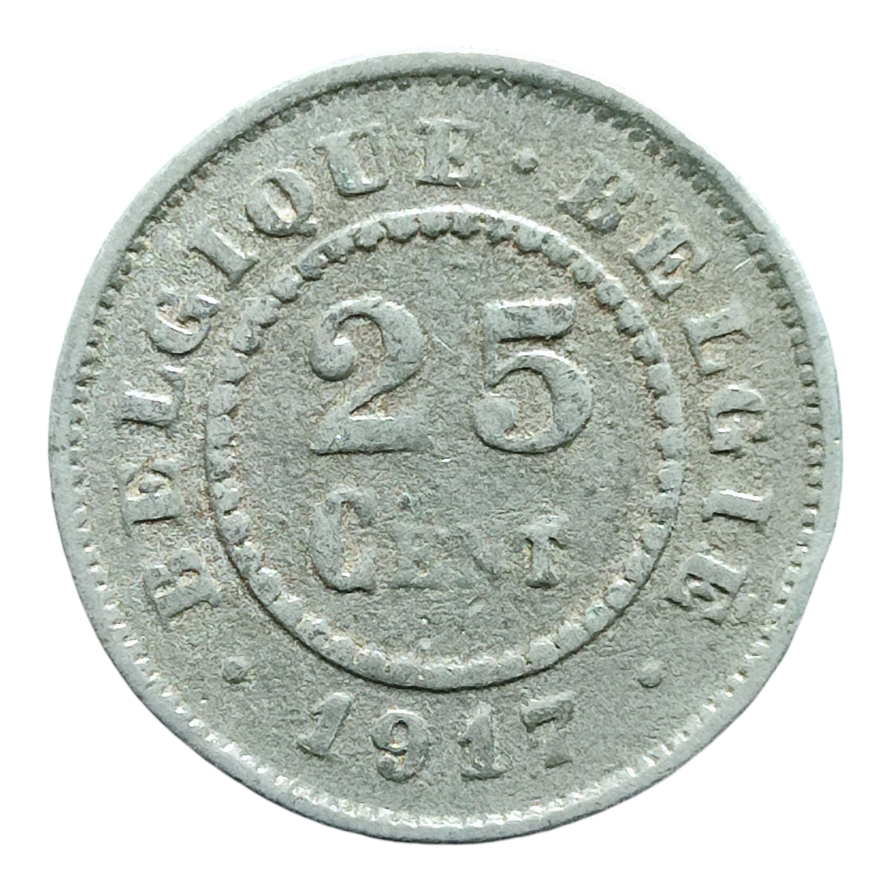 Бельгія 25 сантимів, 1917