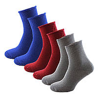 Набір Жіночі зимові медичні шкарпетки без резинки 6 пар 36-45 високі махрові