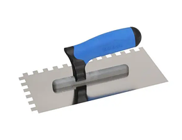 Кельма Kubala з нержавіючої сталі, ЗУБ 4 ММ ,130Х270 ММ (0241)