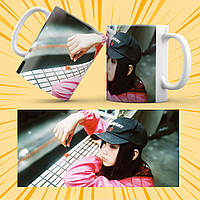 Чашка керамічна Біла K-Pop ILLIT 330 мл