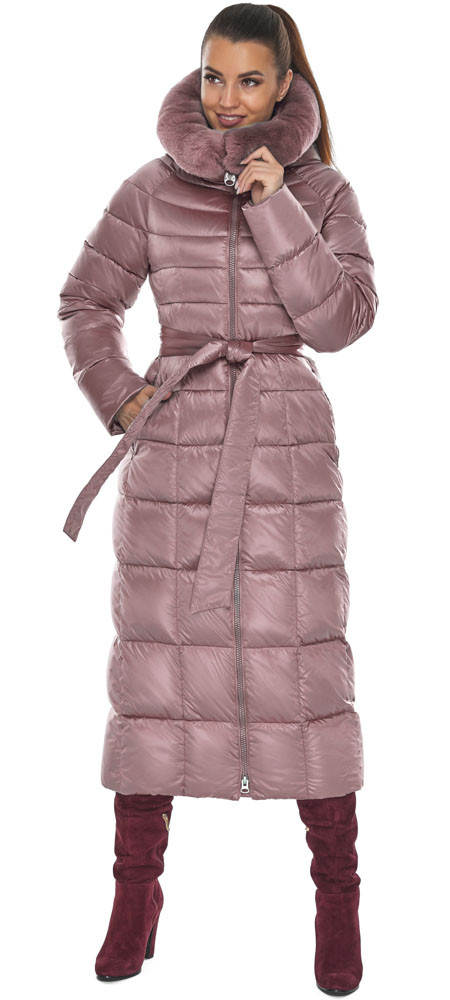 Пудрова жіноча м'яка куртка модель 59485 44 (XS) 42 (XXS)