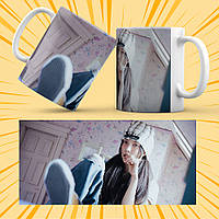 Чашка керамічна Біла K-Pop ILLIT 330 мл 002