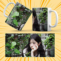 Чашка керамічна Біла K-Pop ILLIT 330 мл 003