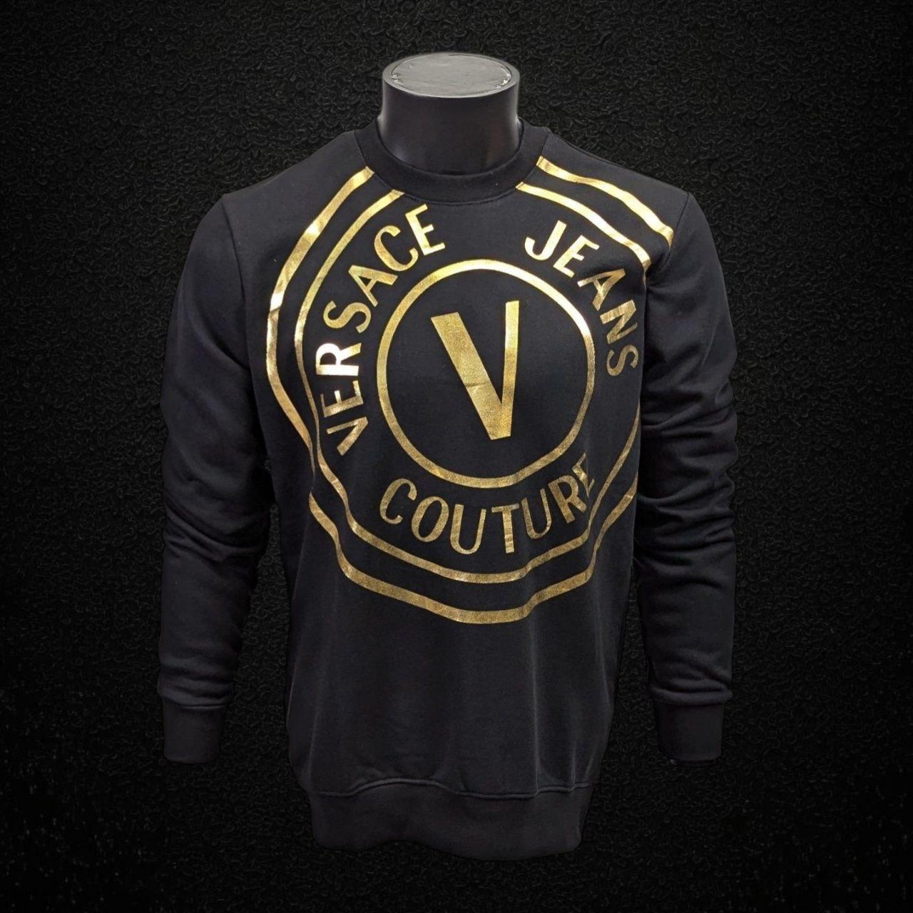 Чоловіча кофта світшот VERSACE CK8453 чорна, фото 1