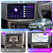 Штатна магнітола Lesko для Volkswagen Passat B6 2005-2010 екран 10" 6/128Gb 4G Wi-Fi GPS Top Пасат 11 шт., фото 3