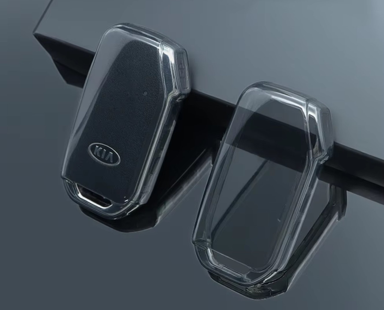 Чохол SIL01 для смарт ключів Kia Sportage / Ray / Rio / Soul / Sorento / Telluride / Cerato - Clear
