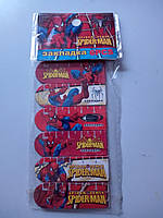 Набір магнітних закладів для книг із лінійкою в наборі 6 штук Людина-павук 50001