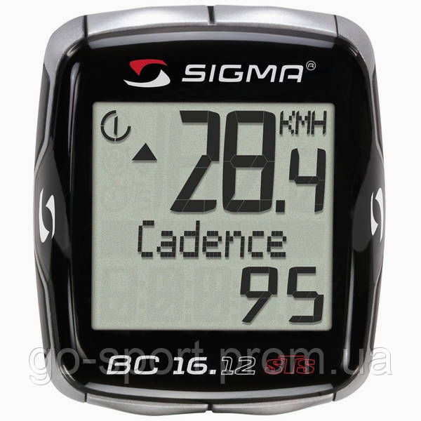 Велокомп'ютер Sigma Sport BC 16.12 STS+CAD Бездротовий