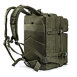 Рюкзак 45 л Oxford 900D TPU з системою Molle, Водонепроникний, Тактичний, Рюкзак Олива 45 л, фото 5