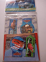 Набір магнітних закладів для книг із лінійкою в наборі 4 штуки Cars Тачки 1 Вересня 703972