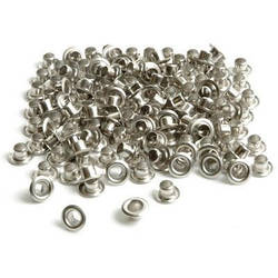 Люверси 5 мм, сріблясті, 1000 штук в упаковці.