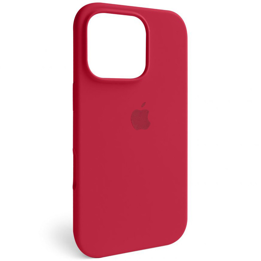 Чохол Silicone Full Cover для Apple iPhone 16 Pro Rose Red, фото 1