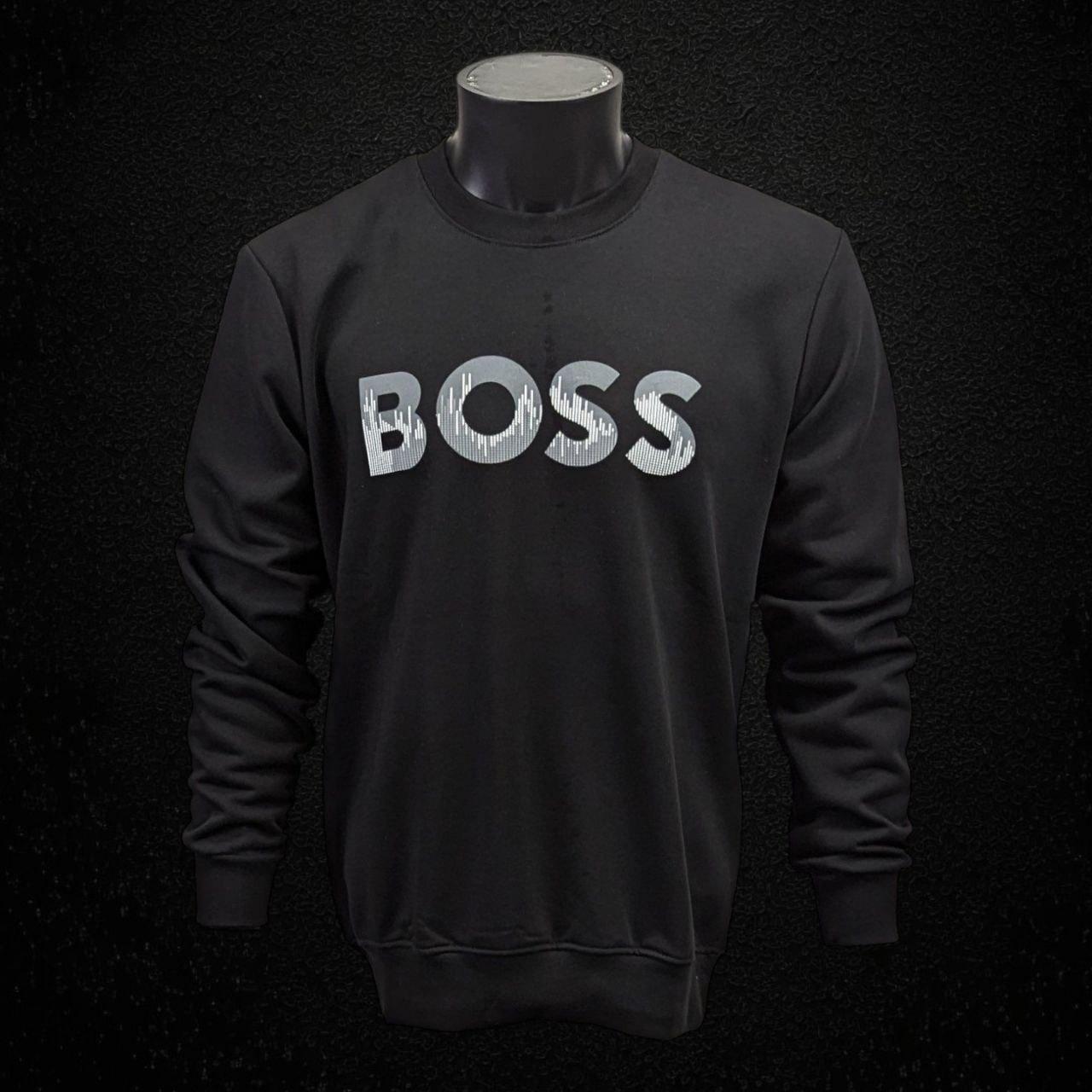 Чоловіча кофта світшот Hugo Boss CK8454 чорна, фото 1