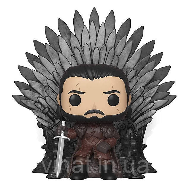 Колекційна фігурка Funko POP Game of Thrones - Jon Snow Sitting On Iron Throne Фанк Джон Сноу на залізному троні №72