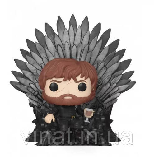 Колекційна фігурка Funko POP Game of Thrones Tyrion Lannister Тіріон Ланністер на залізному троні №71