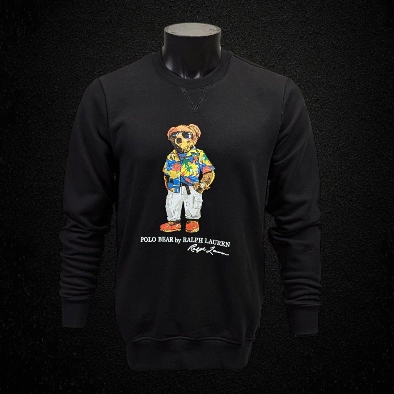 Чоловіча кофта світшот Polo Bear by Ralph Lauren CK8442 чорна S