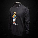 Чоловіча кофта світшот Polo Bear by Ralph Lauren CK8442 чорна S, фото 4