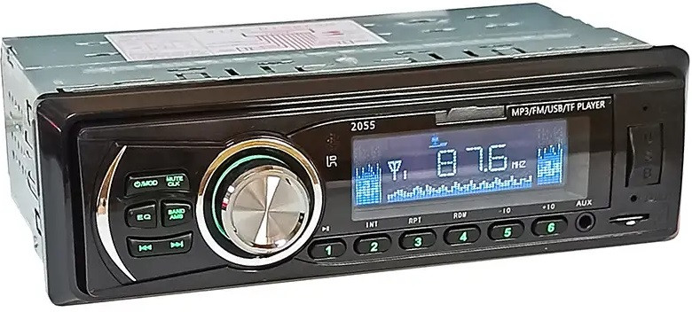 Автомагнітола 2055 ISO ― USB-флешки + SD карти пам'яті + AUX + FM (4x50W)