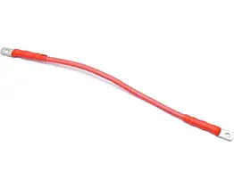 Перемичка для АКБ 16 кв.мм, 30 см, болт М8, червона