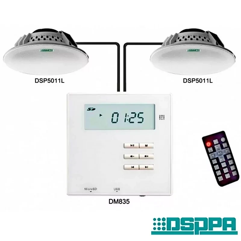 DSPPA M2W – компактна, система з безрамковими, стельовими гучномовцями, фото 1