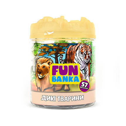 Ігровий набір FUN BANKA – ДИКІ ТВАРИНИ, фото 1