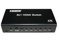 Logan HDMI свитчер 5х1 (5 входа - 1 выход) (Sw-5-1)