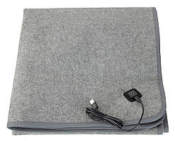 Електричне простирадло з підігрівом від USB 160х80 см/Електропростирадло від повербанка (9583)