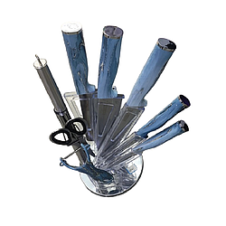 Набір кухонних ножів на підставці Stenson, 8 предметів