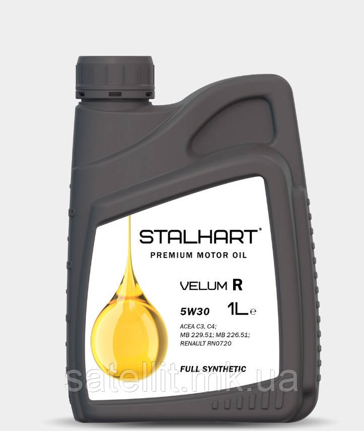 Олива моторна Stalhart Velum R 5W30 1L, ACEA C3, C4, 745233