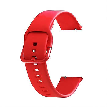 Ремінець силіконовий для годинника 20 мм Active червоний
