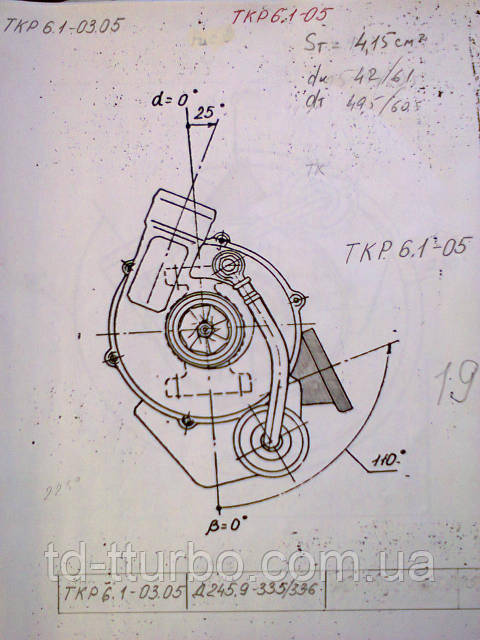 Турбокомпрессор ТКР С14-174-01 CZ Strakonice Турбина Д245.9-ЕВРО 2