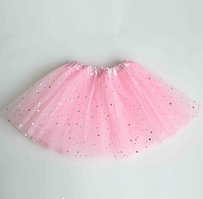 Дитяча спідниця пачка святкова карнавальна рожева, довжина - 28 см (принцеса, лялька і т. д.)