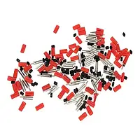 Штифти для розбірних моделей Bi-pin T-TP 100 шт. Червоний