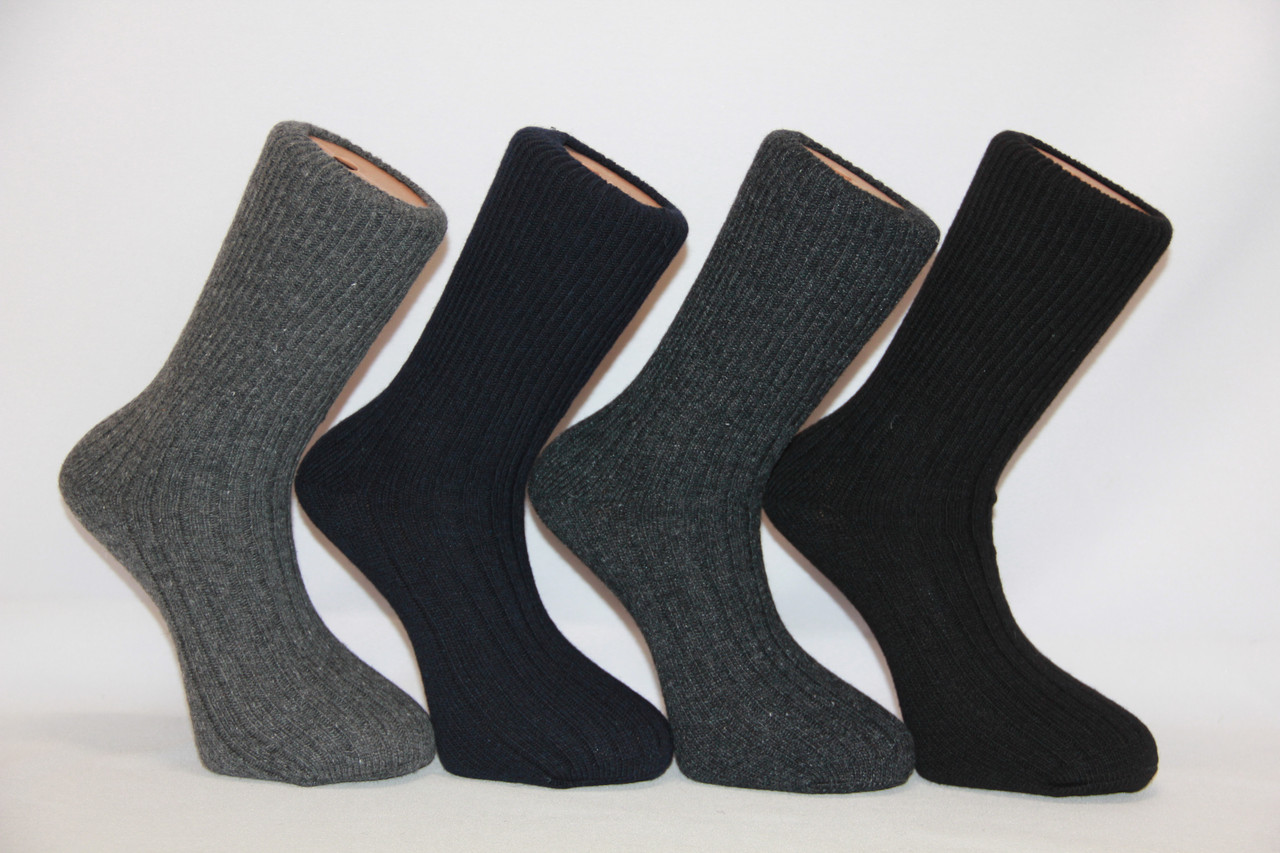 Чоловічі шкарпетки високі вовняні діабетичні Кардишлер 40-46 асорті