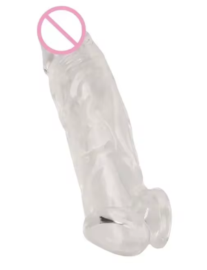 Багаторазовий презерватив Extensor Силіконовий подовжувач пеніса Відстрочення еякуляції Насадка для збільшення 17 см